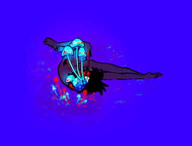 "The deepest shade of mushroom blue"